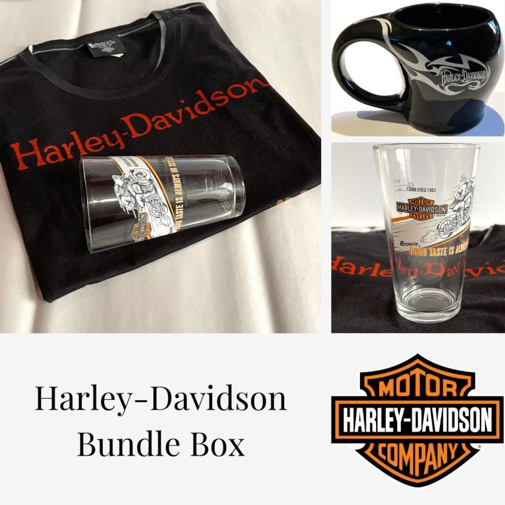 Harley-Davidson Bundle Box - Large Coffee Mug - Women's Graphic Tee - etc